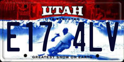 UT license plate E174LV