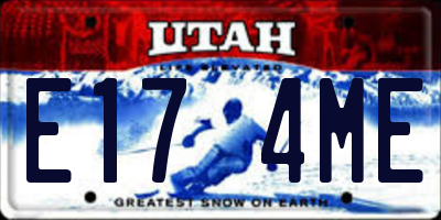 UT license plate E174ME
