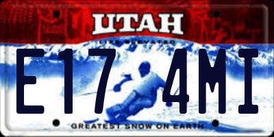 UT license plate E174MI