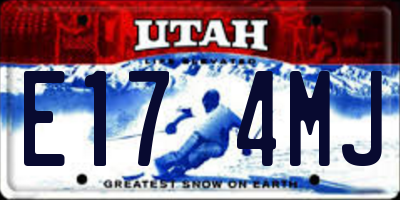 UT license plate E174MJ