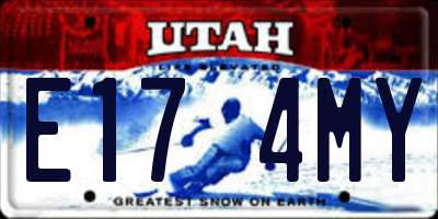 UT license plate E174MY