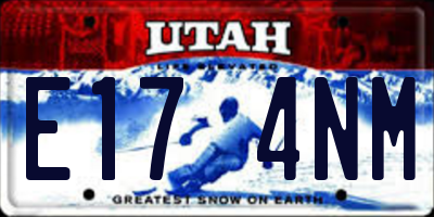 UT license plate E174NM
