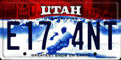 UT license plate E174NT