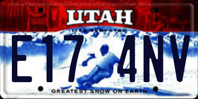 UT license plate E174NV