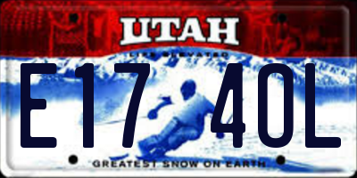 UT license plate E174OL