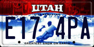 UT license plate E174PA