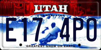 UT license plate E174PO