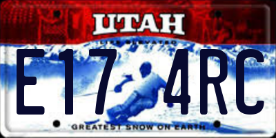 UT license plate E174RC