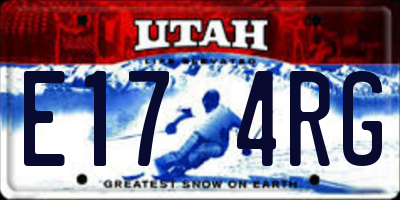 UT license plate E174RG