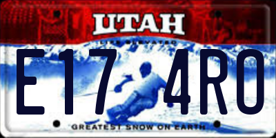 UT license plate E174RO