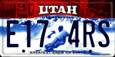 UT license plate E174RS