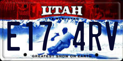 UT license plate E174RV