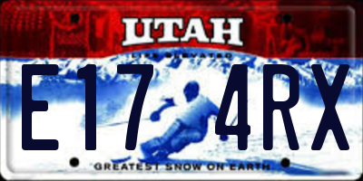 UT license plate E174RX