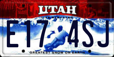 UT license plate E174SJ