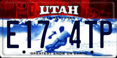 UT license plate E174TP