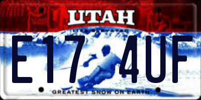 UT license plate E174UF