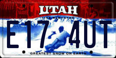 UT license plate E174UT
