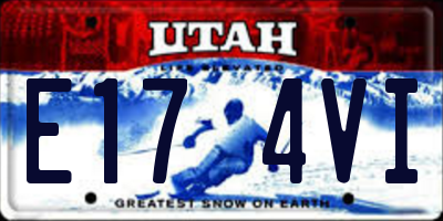 UT license plate E174VI