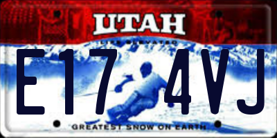 UT license plate E174VJ
