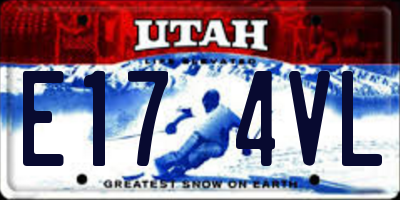 UT license plate E174VL