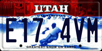 UT license plate E174VM