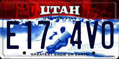 UT license plate E174VO