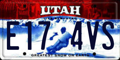 UT license plate E174VS