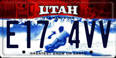UT license plate E174VV