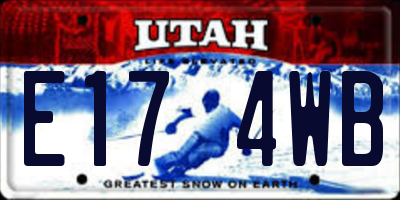 UT license plate E174WB