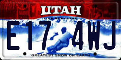 UT license plate E174WJ