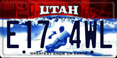 UT license plate E174WL