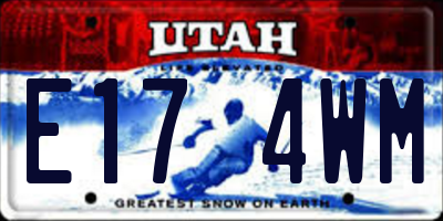 UT license plate E174WM