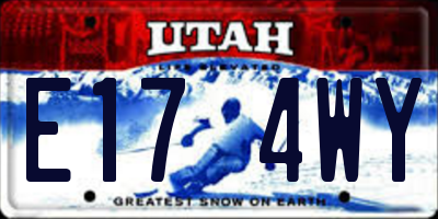 UT license plate E174WY