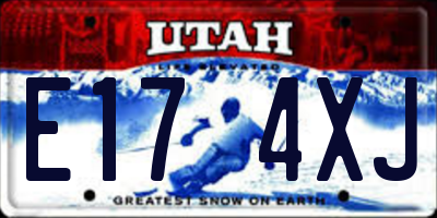 UT license plate E174XJ