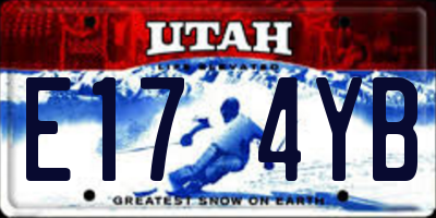 UT license plate E174YB