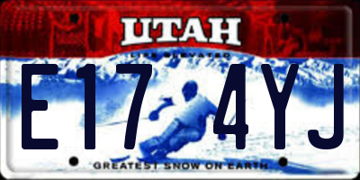 UT license plate E174YJ