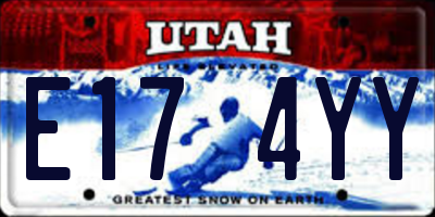 UT license plate E174YY