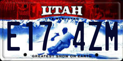 UT license plate E174ZM