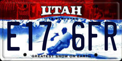 UT license plate E176FR