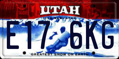 UT license plate E176KG
