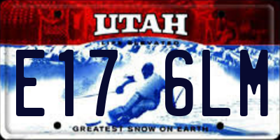 UT license plate E176LM