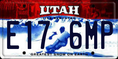 UT license plate E176MP
