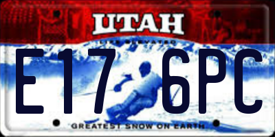 UT license plate E176PC