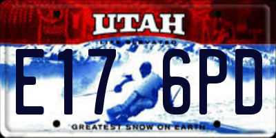 UT license plate E176PD