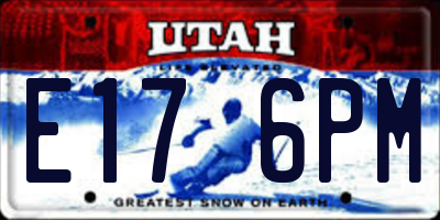 UT license plate E176PM