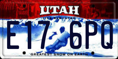 UT license plate E176PQ