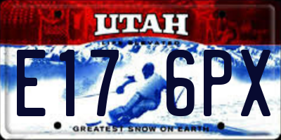 UT license plate E176PX