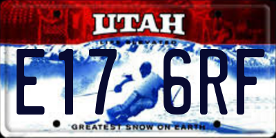 UT license plate E176RF