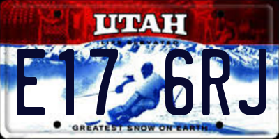 UT license plate E176RJ