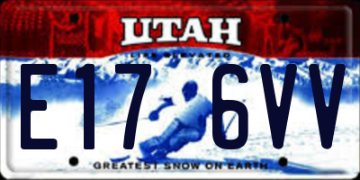 UT license plate E176VV